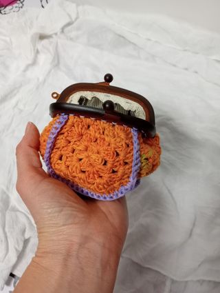 Cartera monedero  granny square