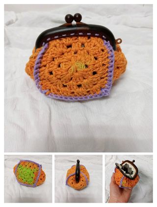 Cartera monedero  granny square