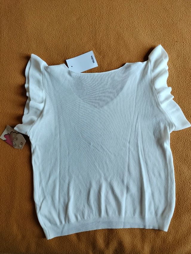 Camiseta con volantes Selera