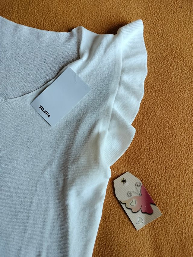 Camiseta con volantes Selera