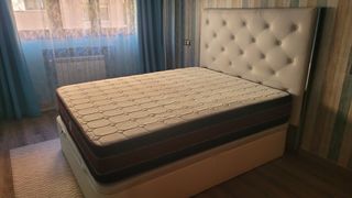 Conjunto canapé de 150cm, cabecero y  colchón visc