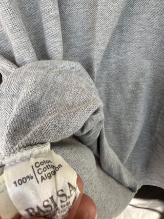 LACOSTE polo gris manga corta talla 5