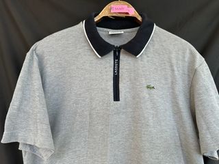 LACOSTE polo gris manga corta talla 5