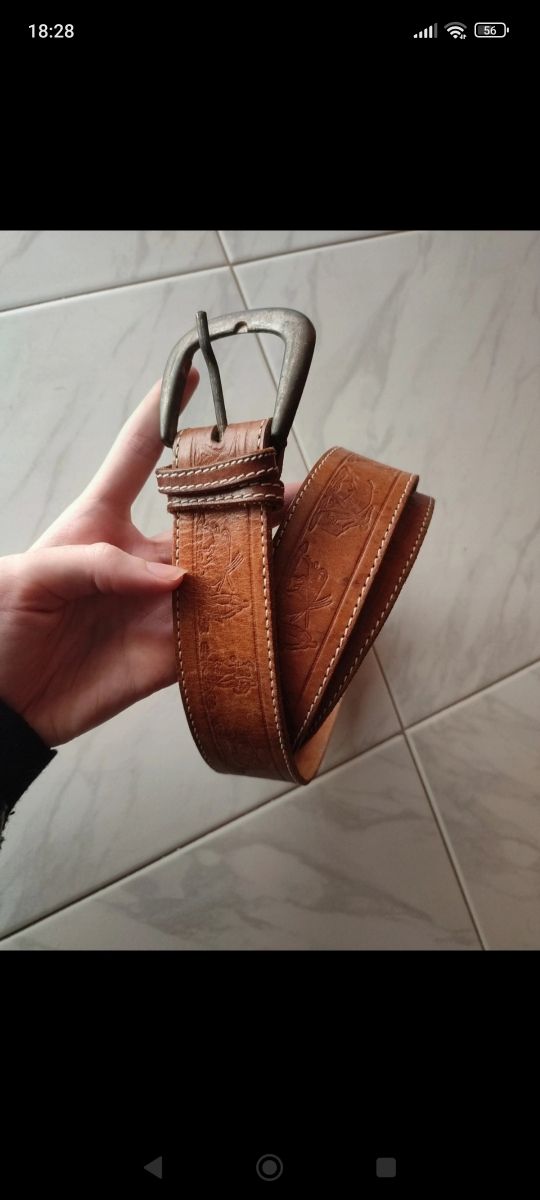 Correa vintage Española dibujos toros