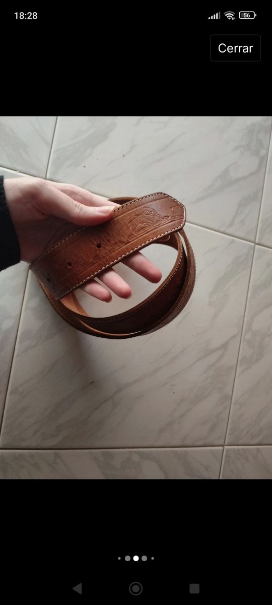 Correa vintage Española dibujos toros