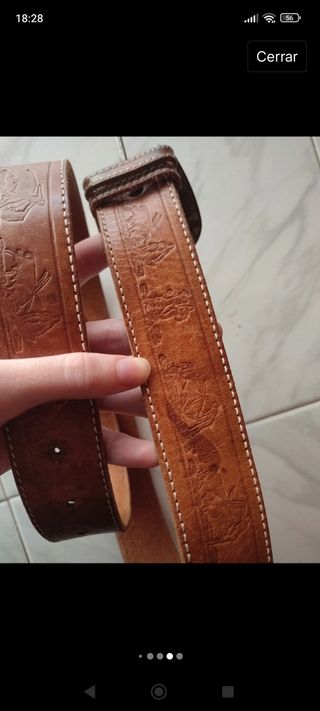 Correa vintage Española dibujos toros