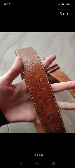 Correa vintage Española dibujos toros