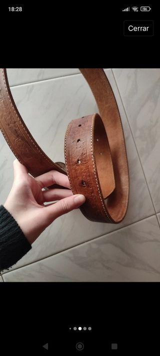 Correa vintage Española dibujos toros