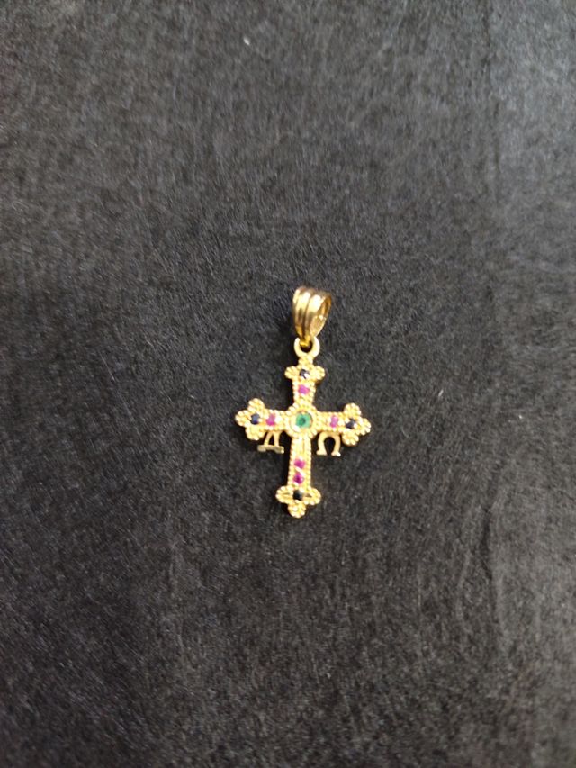 Colgante Cruz de Covadonga Oro 18k