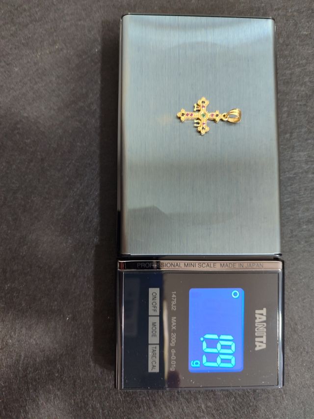 Colgante Cruz de Covadonga Oro 18k