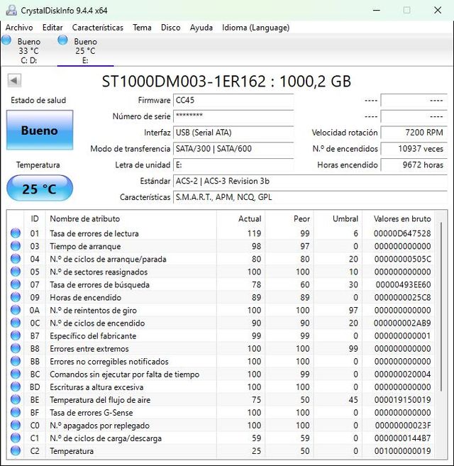 Lote discos duros SATA 3,5" testados