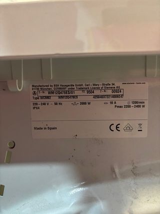 Siemens repuestos WM12Q478ES
