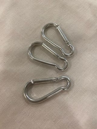 lote   mosquetones inox