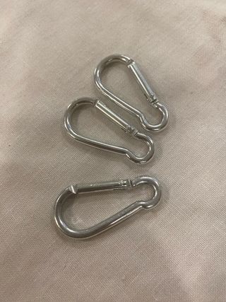 lote   mosquetones inox