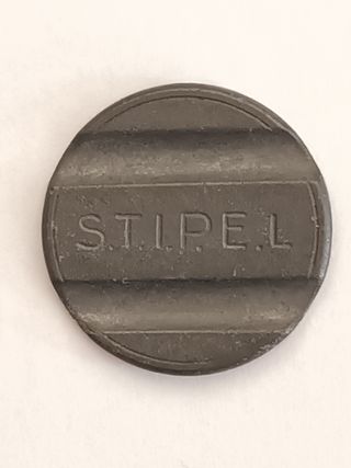 Gettone telefonico STIPEL zinco1° Periodo RARO R3