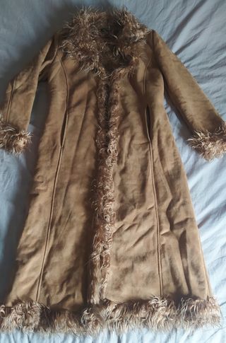 Abrigo largo vintage mujer