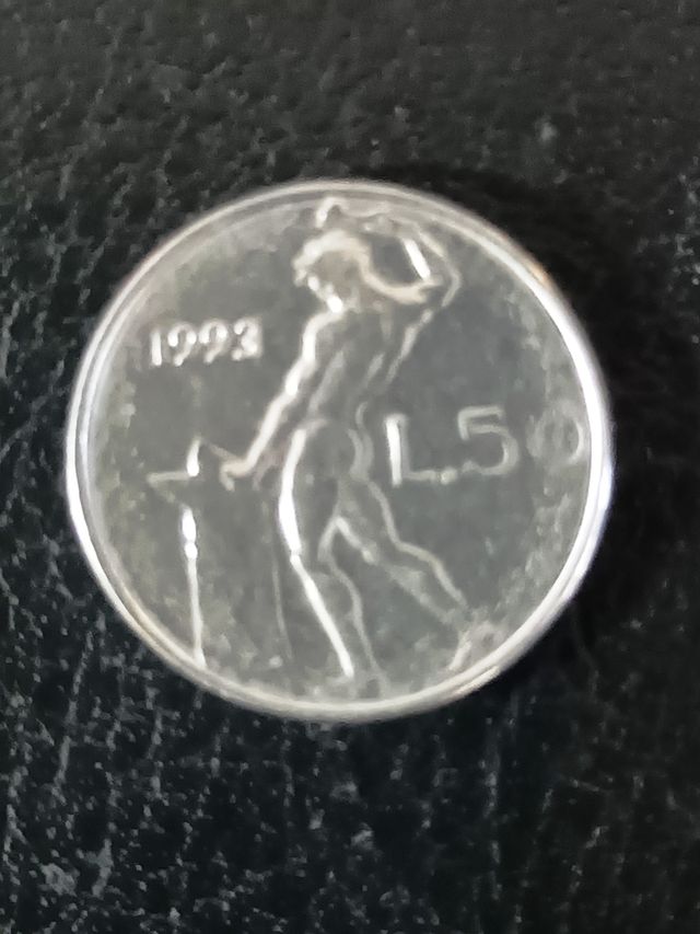 50 LIRE MINI 1993 RARA SPLENDIDA PRIVA DEL SEGNO R