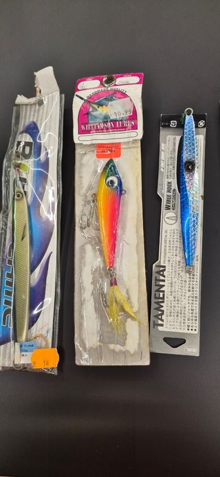 Pack señuelos metálicos pesca