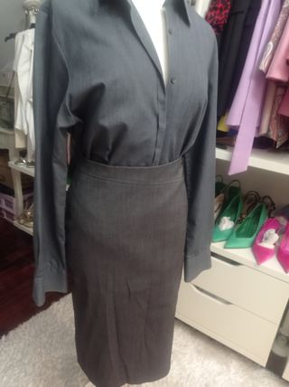 Conjunto traje falda.S
