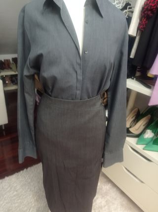 Conjunto traje falda.S
