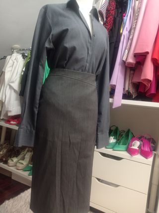 Conjunto traje falda.S