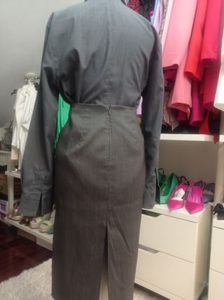 Conjunto traje falda.S