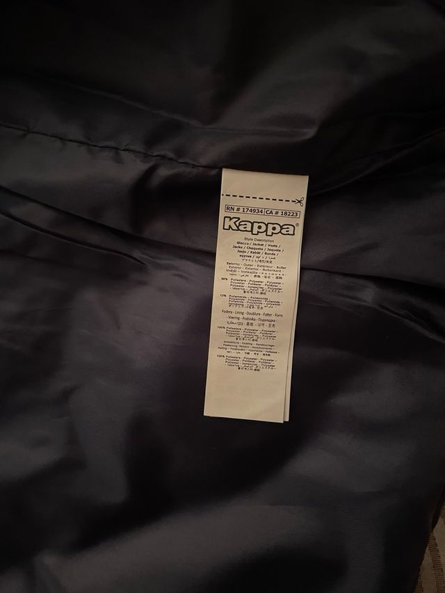 Giacca uomo imbottita Kappa blu L