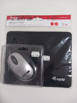 Kit de Ratón USB Tech Air más alfombrilla gratis
