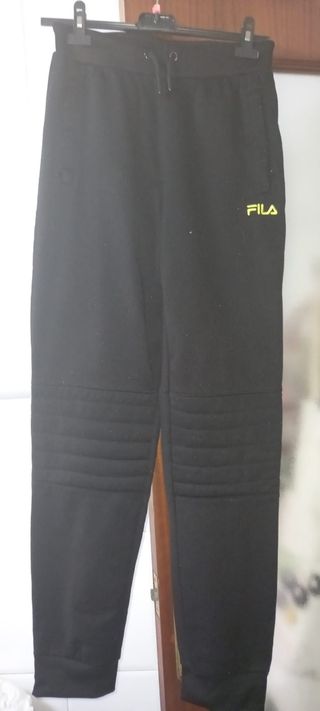 Pantalón Chándal Negro Fila 