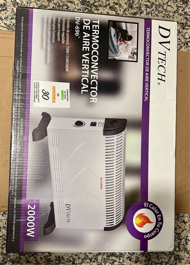 Calefactor convector dvtech