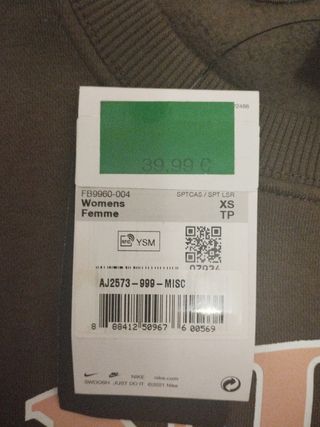 Sudadera mujer Nike.Talla XS