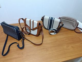 4 BOLSOS BANDOLERA LOTE DE 4 BOLSOS
