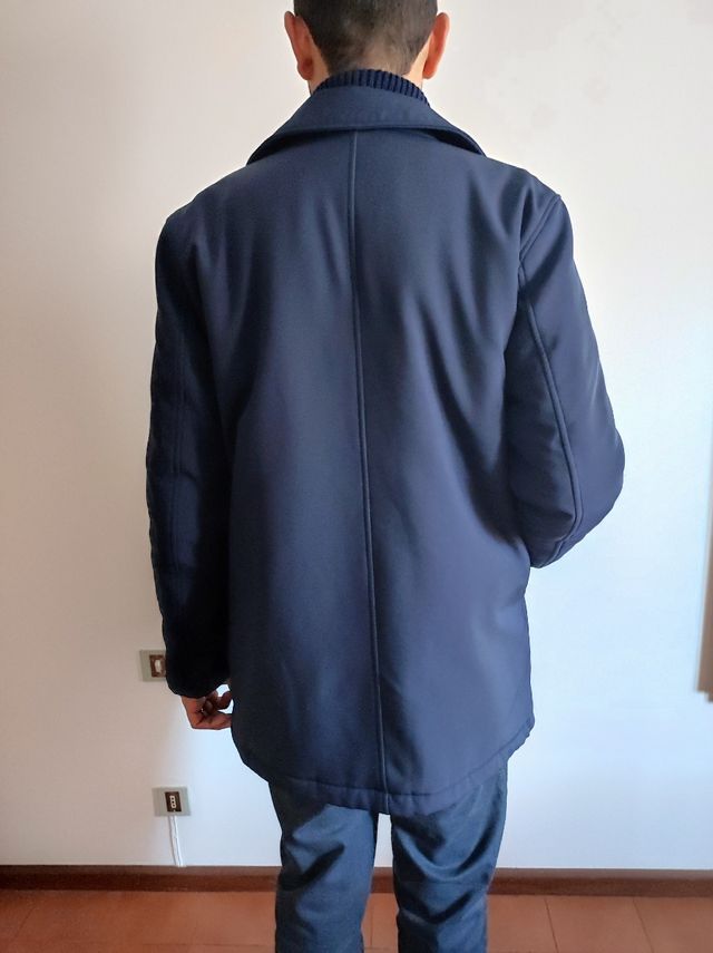 Cottone & silk cappotto uomo