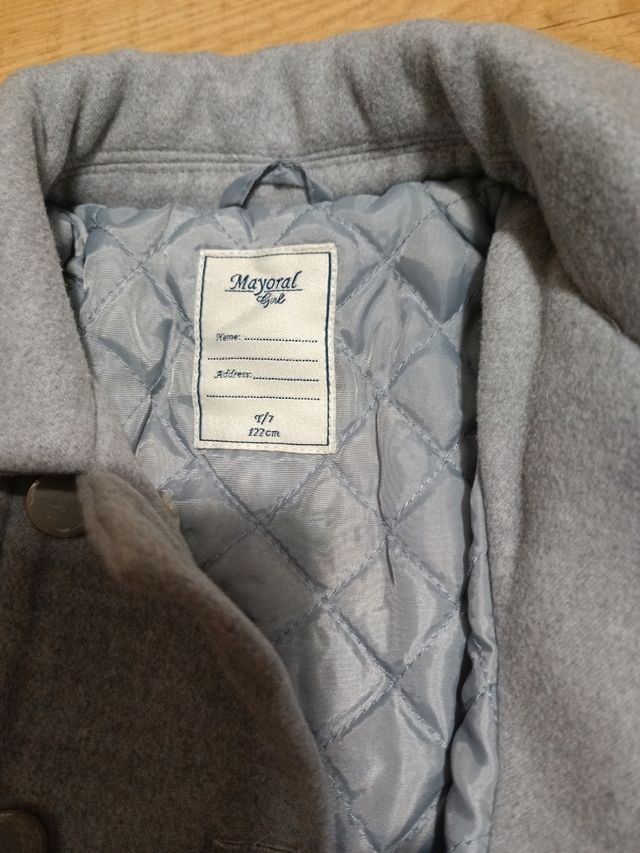 Abrigo niña mayoral 7 años