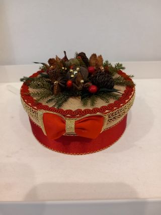 Portagioie di natale scatola in legno 
