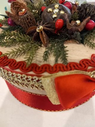 Portagioie di natale scatola in legno 