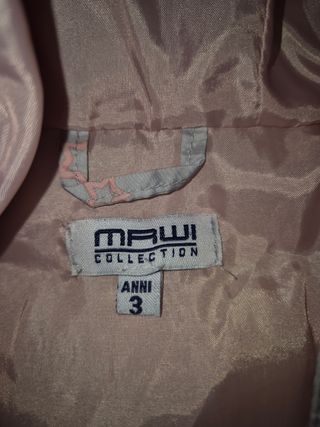 Giacca imbottita bambina 3 anni