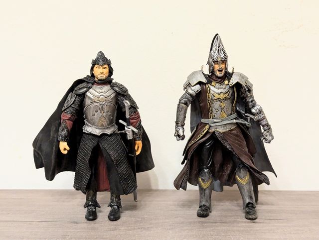 Aragorn y Elendil. El señor de los anillos
