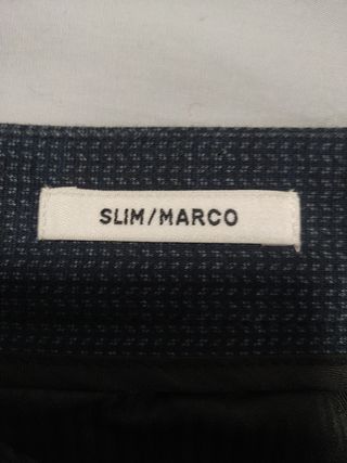 Pantalones grises cuadros de vestir