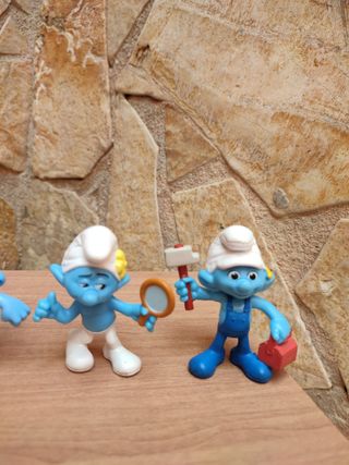 6 Puffi da collezione