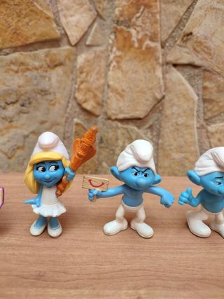 6 Puffi da collezione