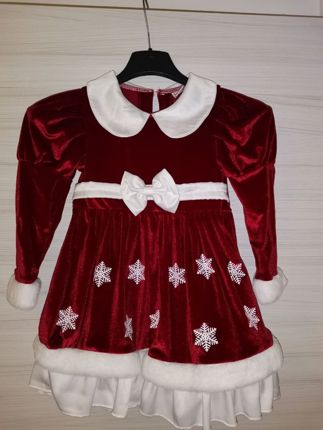 Vestito natalizio bimba 2/3 anni