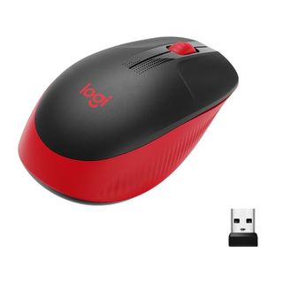 RATON LOGITECH INALAMBRICO M190 NEGRO-ROJO