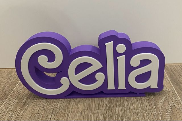 Letrero nombre personalizado