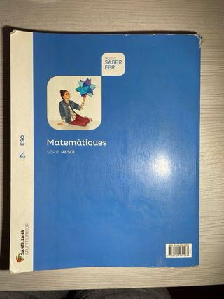 Libro Matemáticas 4 ESO Santillana