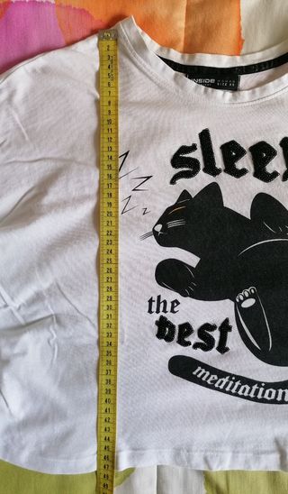 Camiseta blanca manga larga