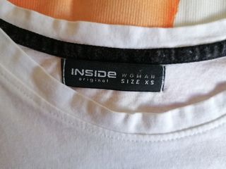 Camiseta blanca manga larga