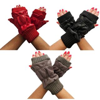 3 pares de Guantes sin dedos Invierno para Mujer
