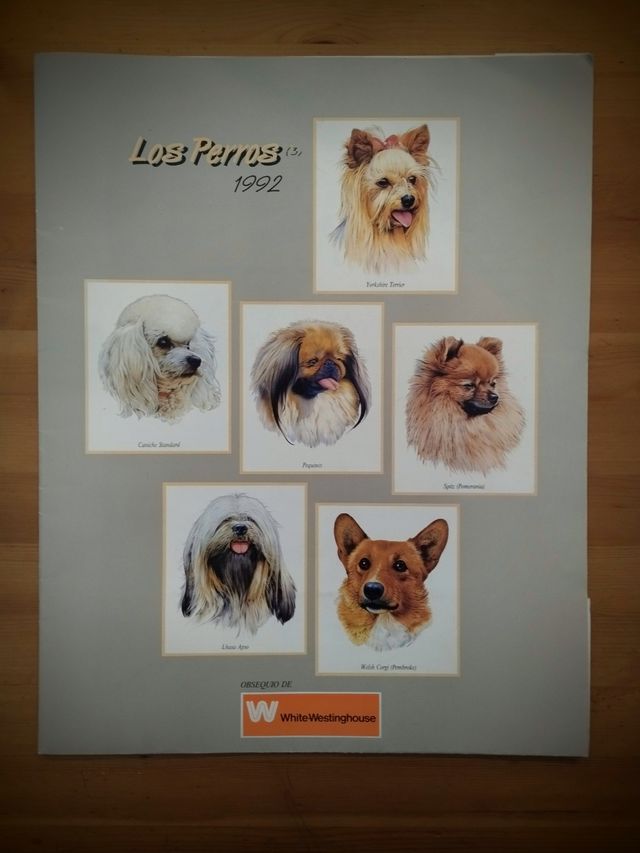 PRECIOSA COLECCIÓN 7 LAMINAS DE PERROS