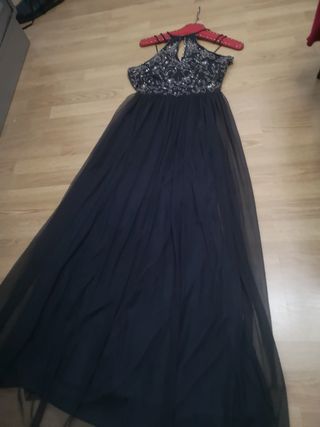 VESTIDO BORDADO EN PIEDRITAS BODAS BAUTIZO